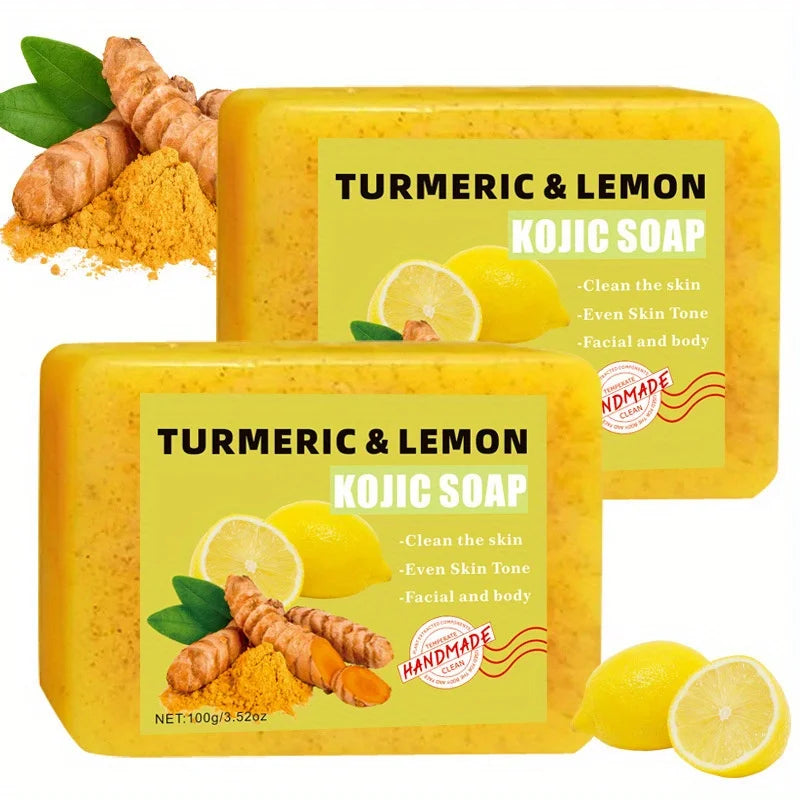 2-Pack Turmeric & Citric Acid Moisturizing Body Soap | All Skin Moisturizing Body Soap QXL