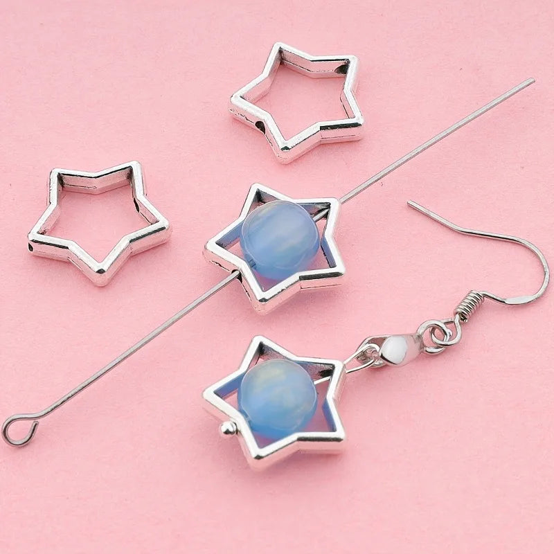 Star Bead Caps & Frames for DIY Jewelry Making | Alloy Bead Caps & Frames QXL
