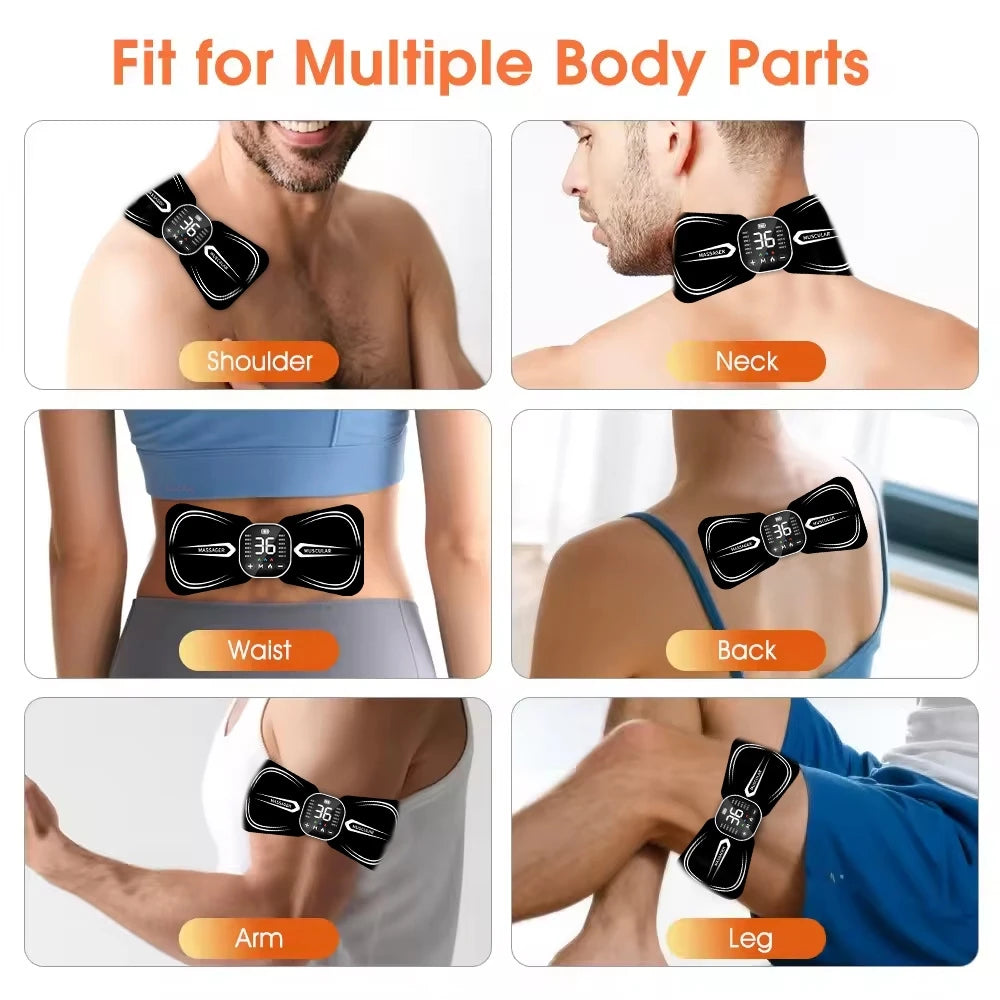 EMS Pulse Neck & Shoulder Massager | Wireless Heating Pad EMS Neck Massager QXL