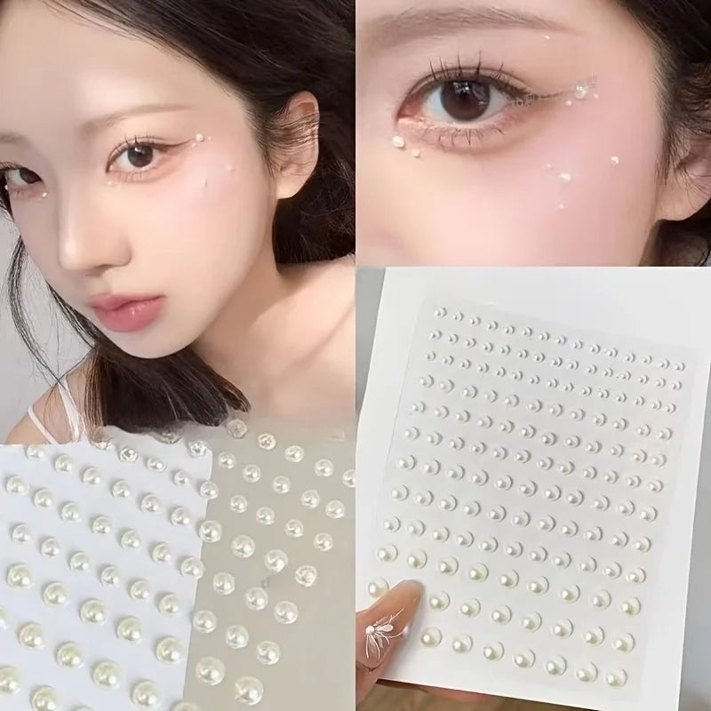 Non-Piercing Fake Nose Ring & Lip Stud Body Jewel Stickers Fake Body Jewel Stickers QXL