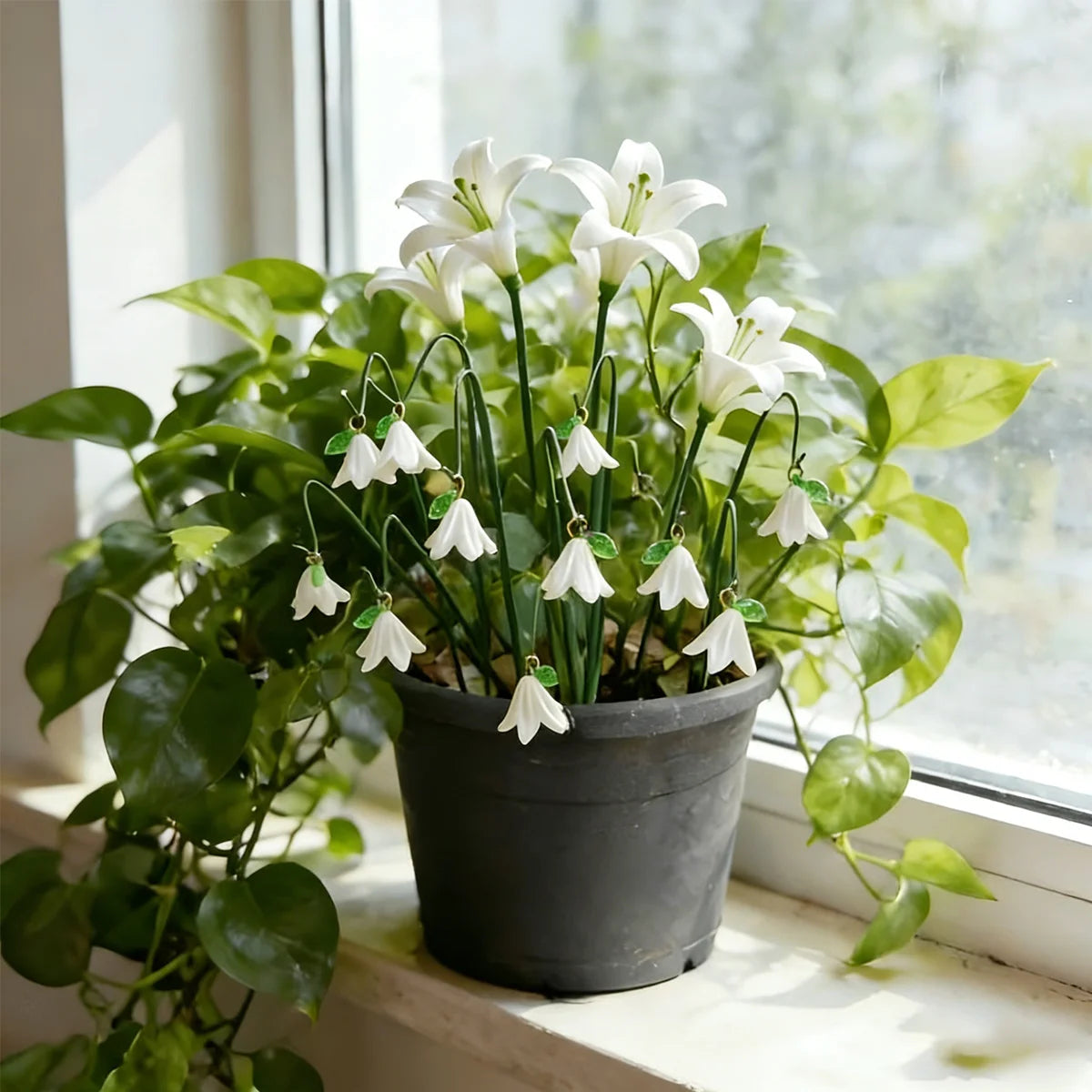 10-Pc Miniature Lily of the Valley Garden Decoration Set Garden Decoration Kit QXL
