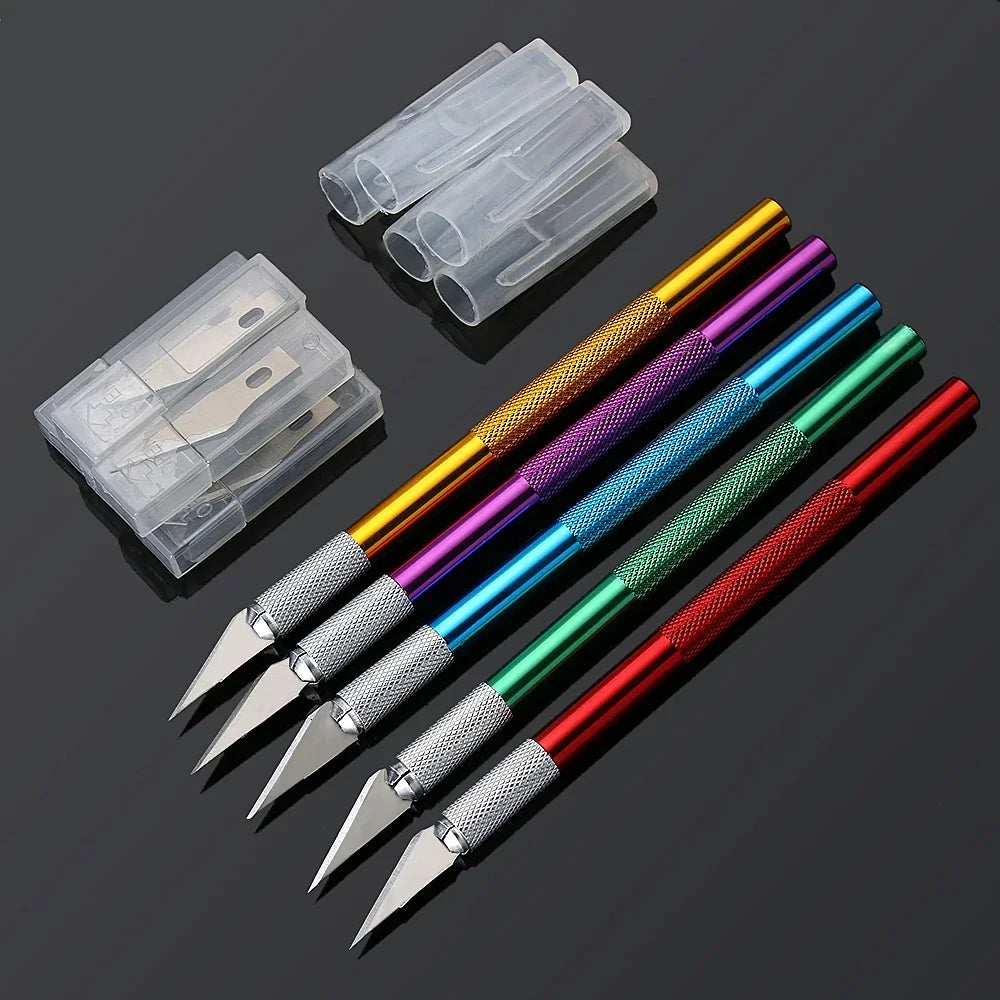 Precision Craft Knife + 5 Blades | PCB Engraving Cutter Tool Precision Craft Knife QXL