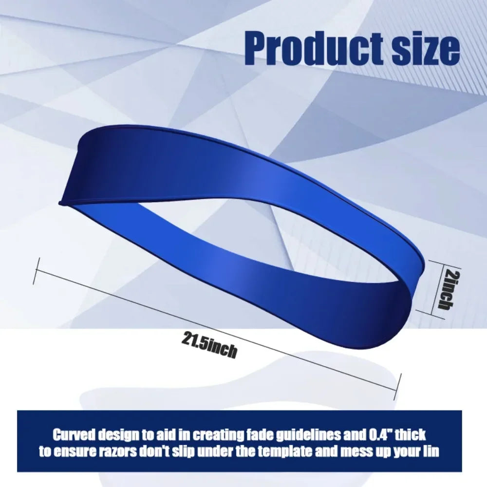 Silicone Neckline Haircut Guide Band | DIY Fade Template Hair Cutting Guide QXL
