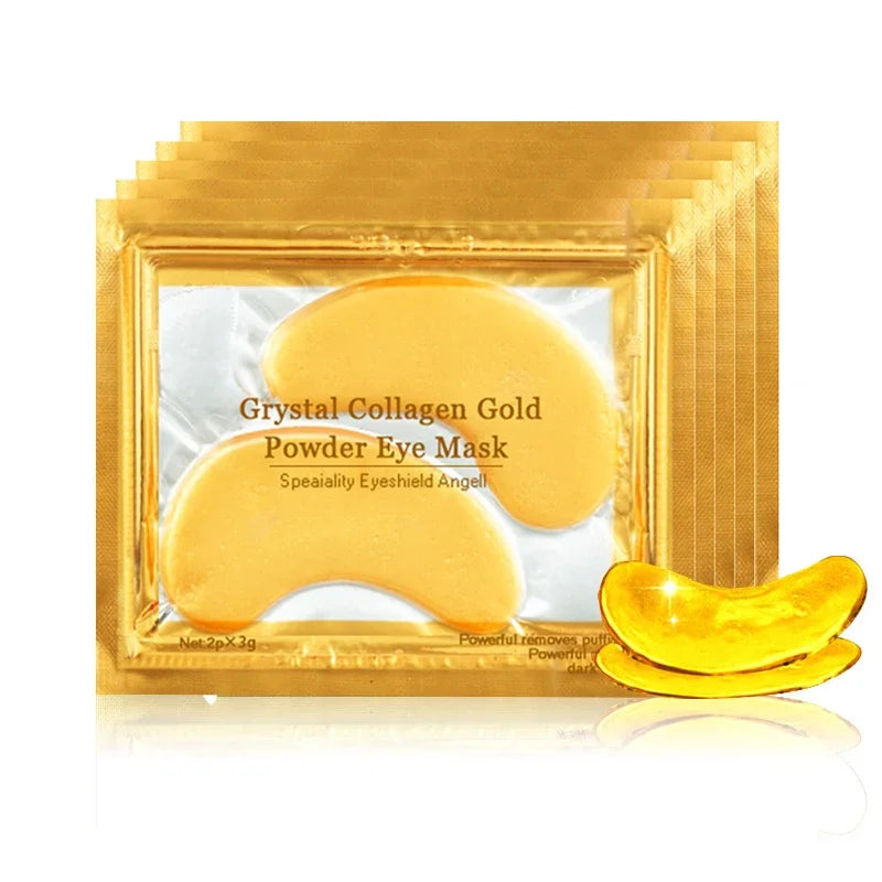 50-Pair Gold Collagen Eye Masks – Hydrating Anti-Aging Patches Eye Mask Patches QXL