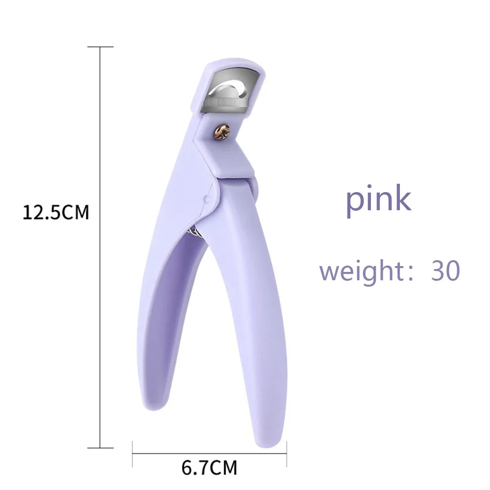 U-Shape False Nail Tip Clipper | Colorful Guillotine Cutter Nail Tip Clipper QXL