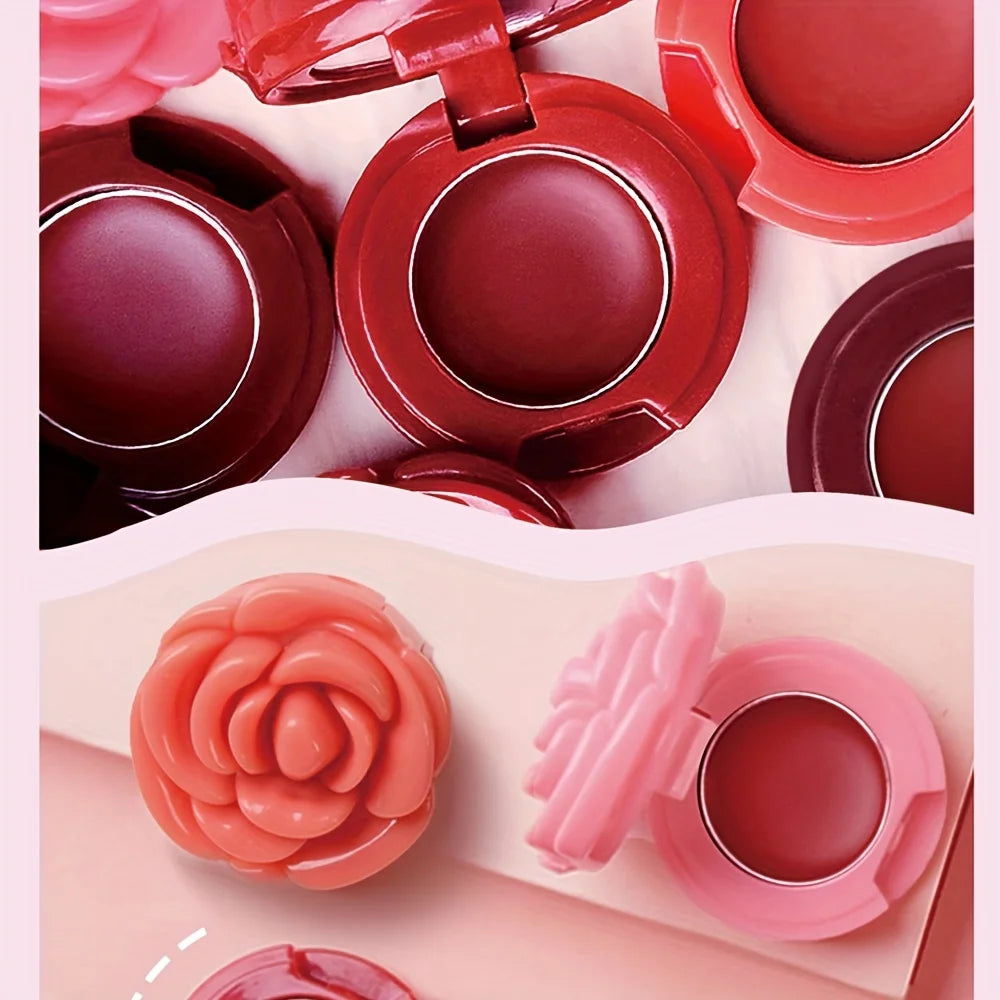 Rose-Shaped Matte Lipstick | Velvet Mousse Lip Clay 4 Shades Matte Lipstick QXL