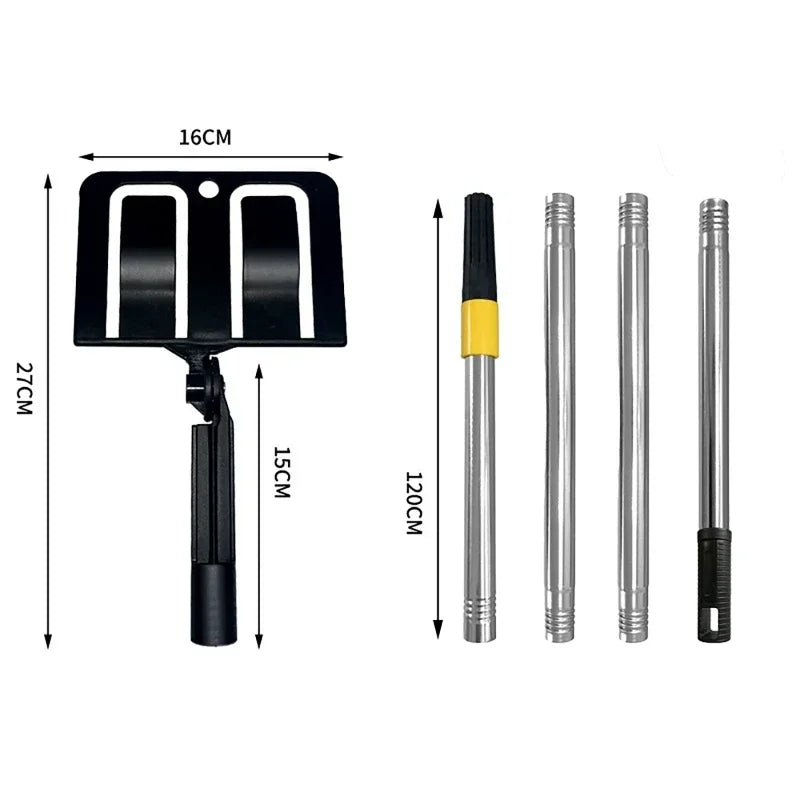 Spray Paint Baffle Holder with 120cm Extension Pole | 180° Paint Baffle Holder QXL