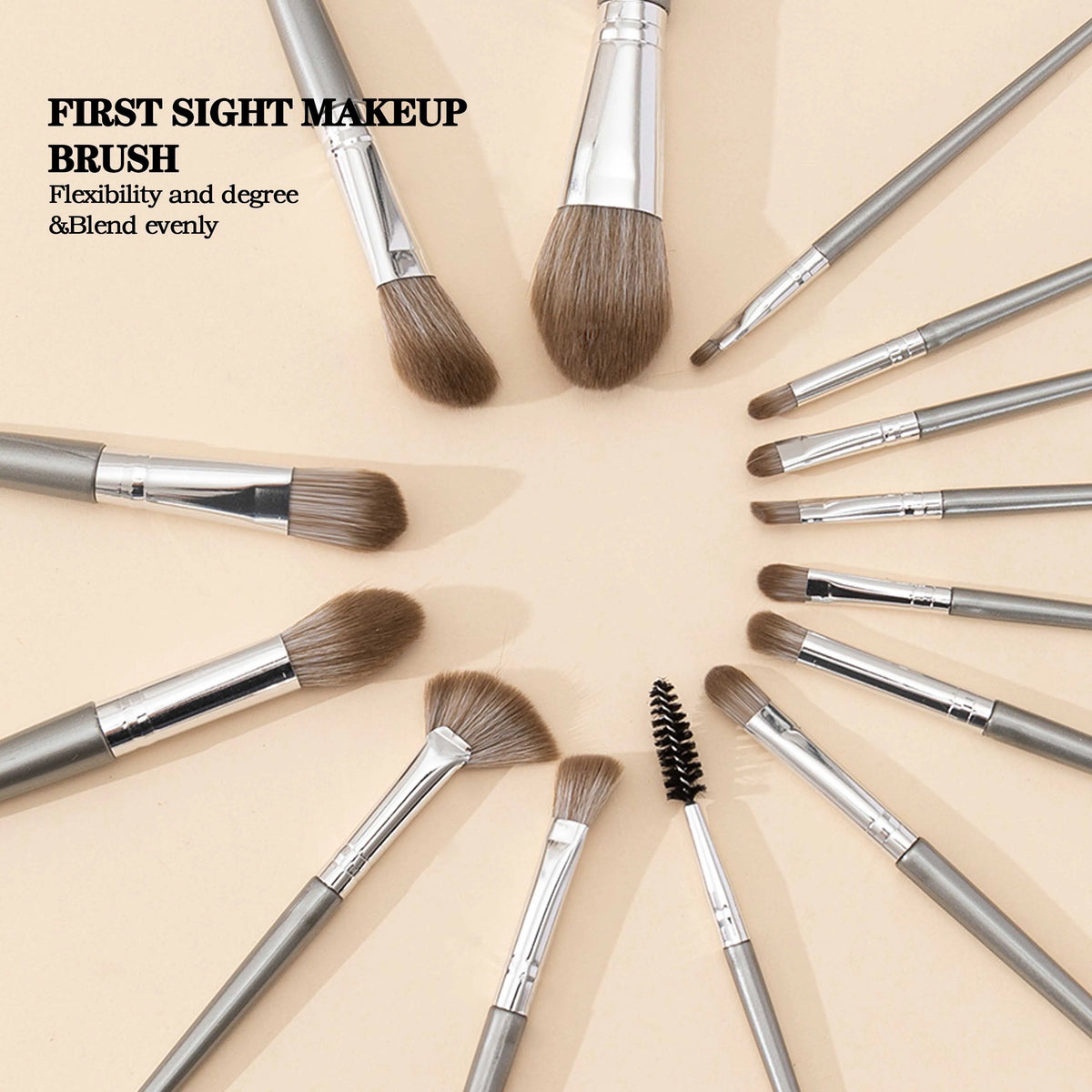 14-Pc Soft Makeup Brush Set | Foundation, Blush & Eye Brushes Makeup Brush Set QXL