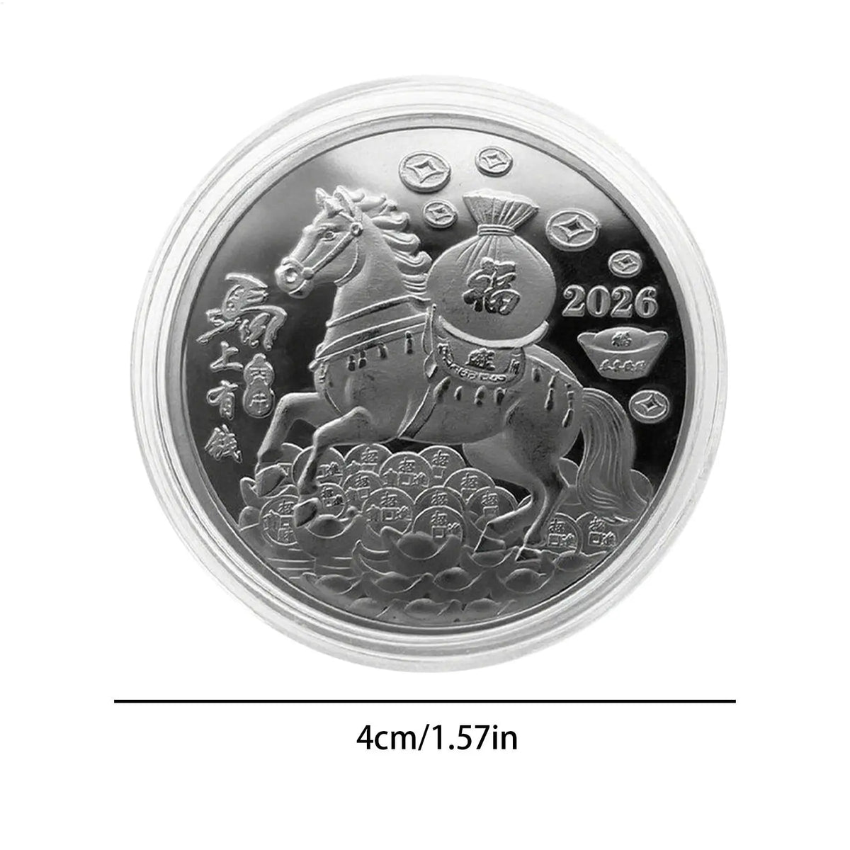 Year of the Horse Collector Coin – Lucky Souvenir & Decor Collector Souvenir Coin QXL