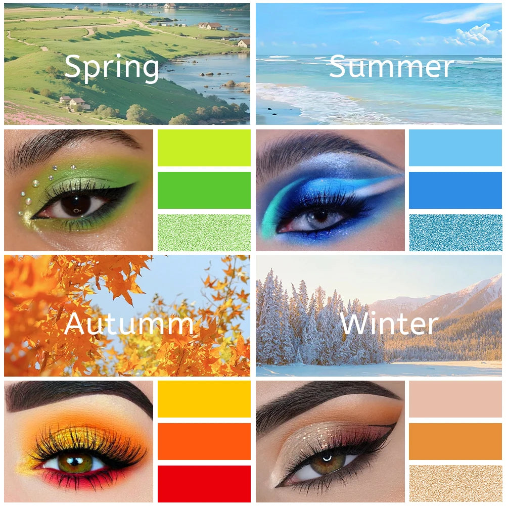 VERONNI 72-Color Matte & Glitter Eyeshadow Palette – Waterproof Eyeshadow Palette QXL