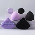 6-Piece Mini Travel Makeup Sponge Set – Beauty Egg & Puff Makeup Sponge Set QXL PURPLE