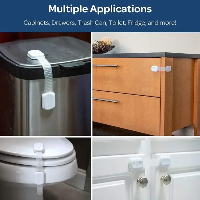 Baby Safety Cabinet Locks & Adhesive Drawer Latches Baby Cabinet Locks QXL