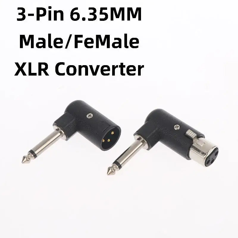 XLR to 6.35mm Balanced Audio Adapter | 3-Pin Male/Female Audio Adapter QXL