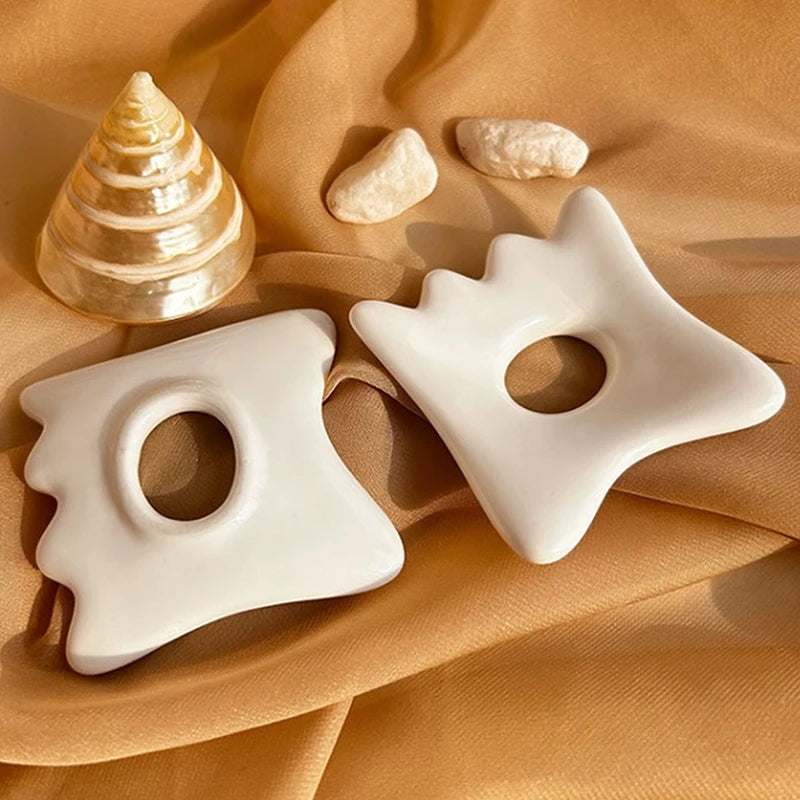 Ceramic Gua Sha Board | Anti-Aging Facial Scraping Tool Gua Sha Board QXL