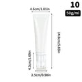 30/50ml Refillable Squeeze Travel Tube with Pump | Cosmetic Bottle Refillable Travel Tube QXL 10