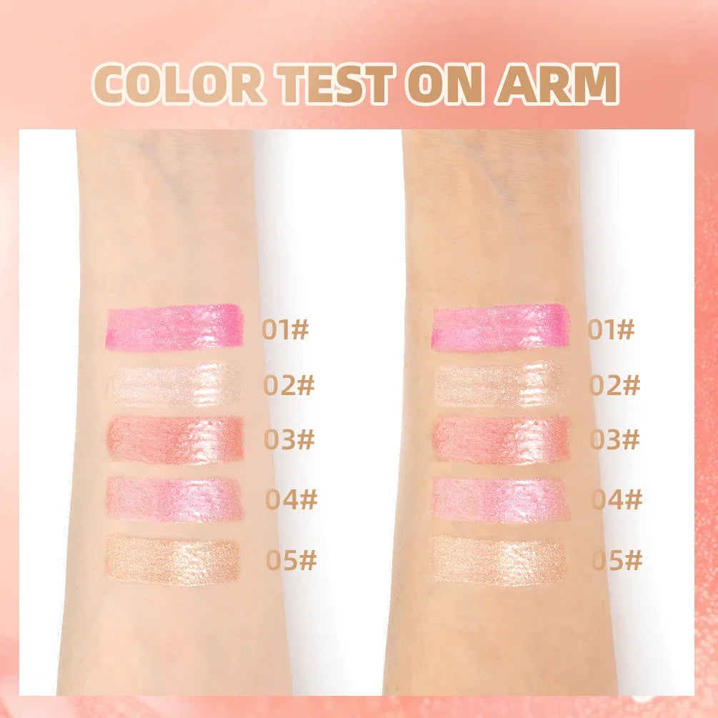 QiBest Glitter Lip Gloss | Diamond Metallic Liquid Lipstick Glitter Lip Gloss QXL