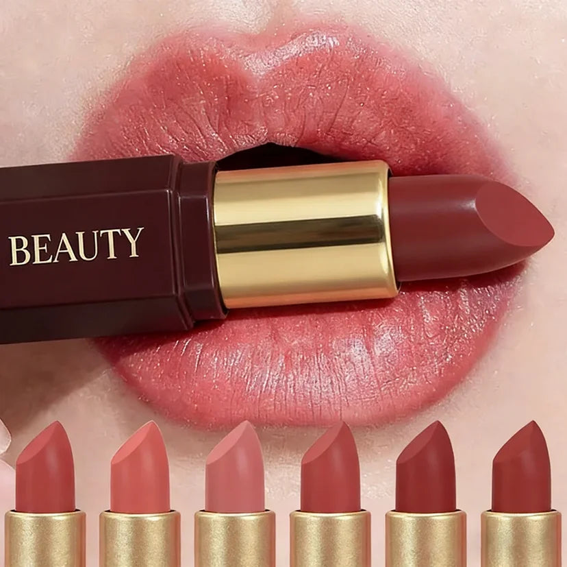 JUJU Dream 6-Pc Matte Velvet Lipstick & Glitter Lip Tint Set Lipstick Set QXL