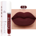 MAXFINE Matte Liquid Lipstick | Waterproof Long-Lasting Lip Gloss Matte Liquid Lipstick QXL 18