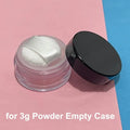 3g Refillable Loose Powder Jar with Sifter & Makeup Puff Loose Powder Jar QXL Default Title