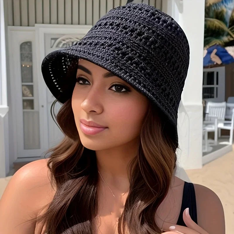 Breathable Mesh Bucket Hat | Summer Outdoor & Casual Mesh Bucket Hat QXL