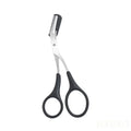 Stainless Steel Eyebrow Scissors with Comb | Trimmer Tool Eyebrow Trimmer Scissors QXL M27 Black