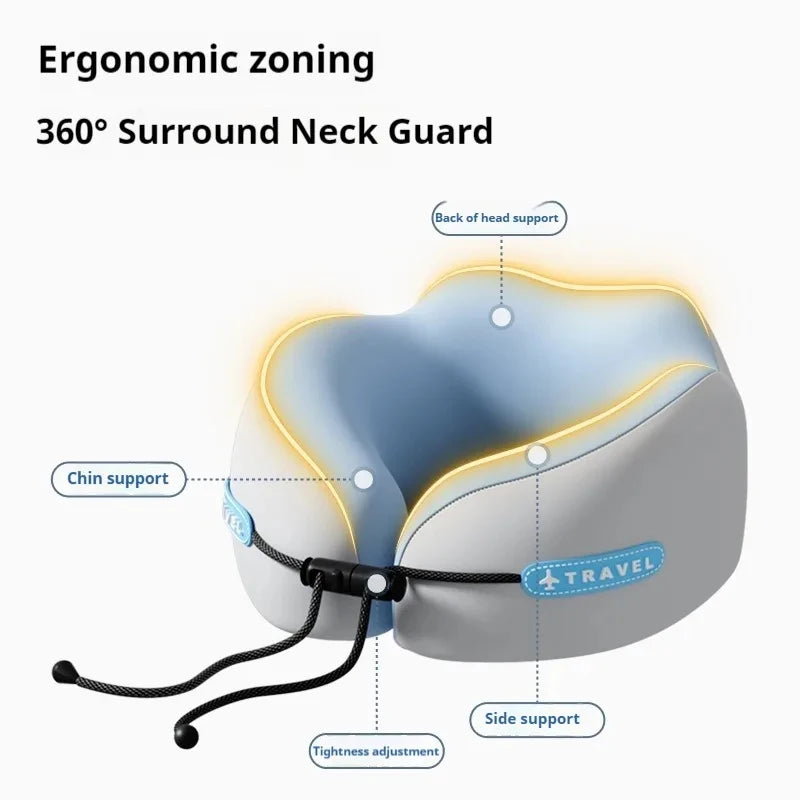 U-Shaped Memory Foam Travel Neck Pillow | Soft & Supportive Travel Neck Pillow QXL