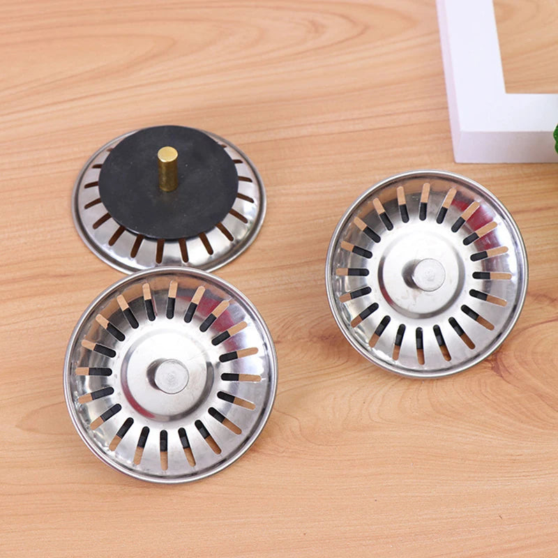 2-Pack Stainless Steel Sink Strainer & Drain Stopper Filter Sink Strainer QXL