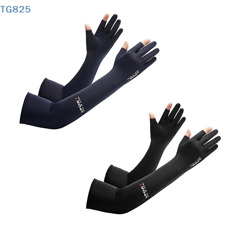 UV Ice Silk Arm Sleeves | Cycling, Fishing & Outdoor Sports UV Arm Sleeves QXL