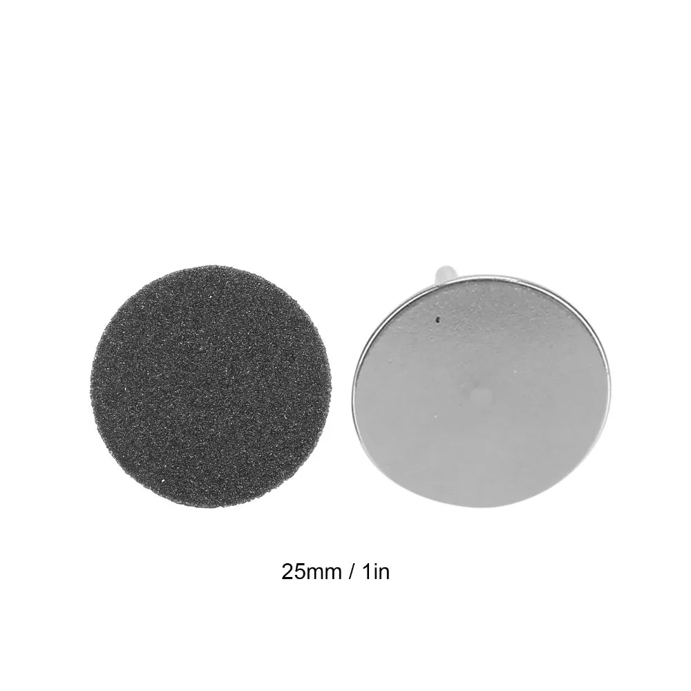 50-Pack Callus Remover Replacement Sandpaper Discs 25mm + Shaft Callus Remover Discs QXL