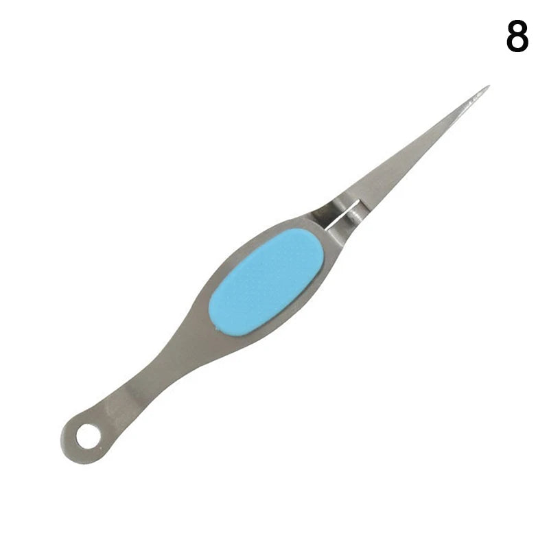 Reverse Tweezers for Lash Extensions | Stainless Steel Lash Extension Tweezers QXL 8
