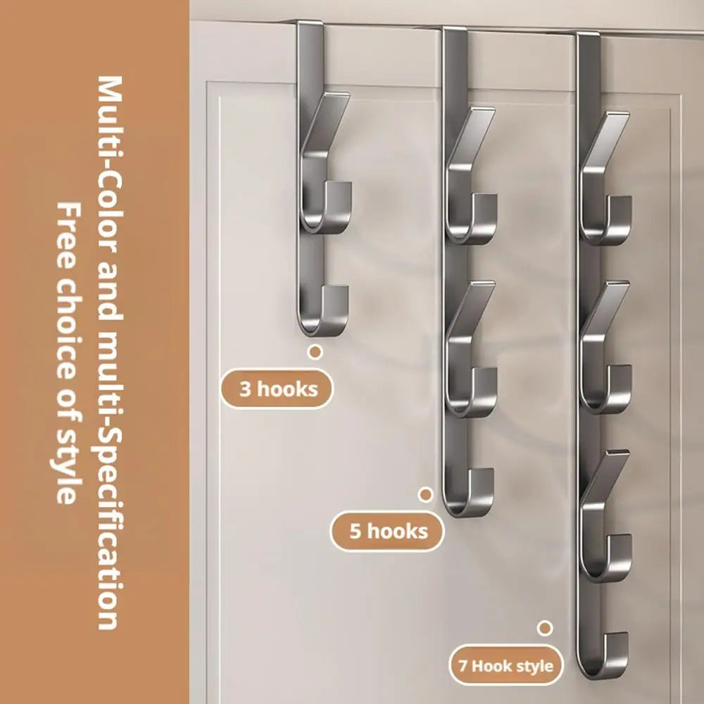 Behind-the-Door Coat Hook Hanger | Carbon Steel Storage Rack Door Hook Hanger QXL