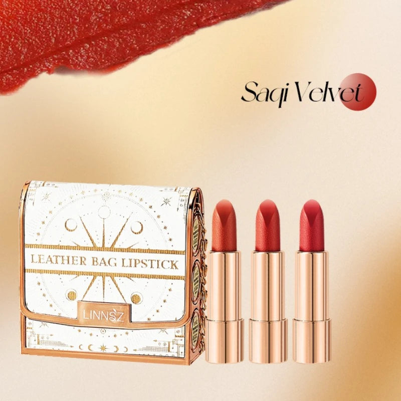 TVLV 3-Piece Matte Lipstick Set with Lip Liner & Case Matte Lipstick Set QXL
