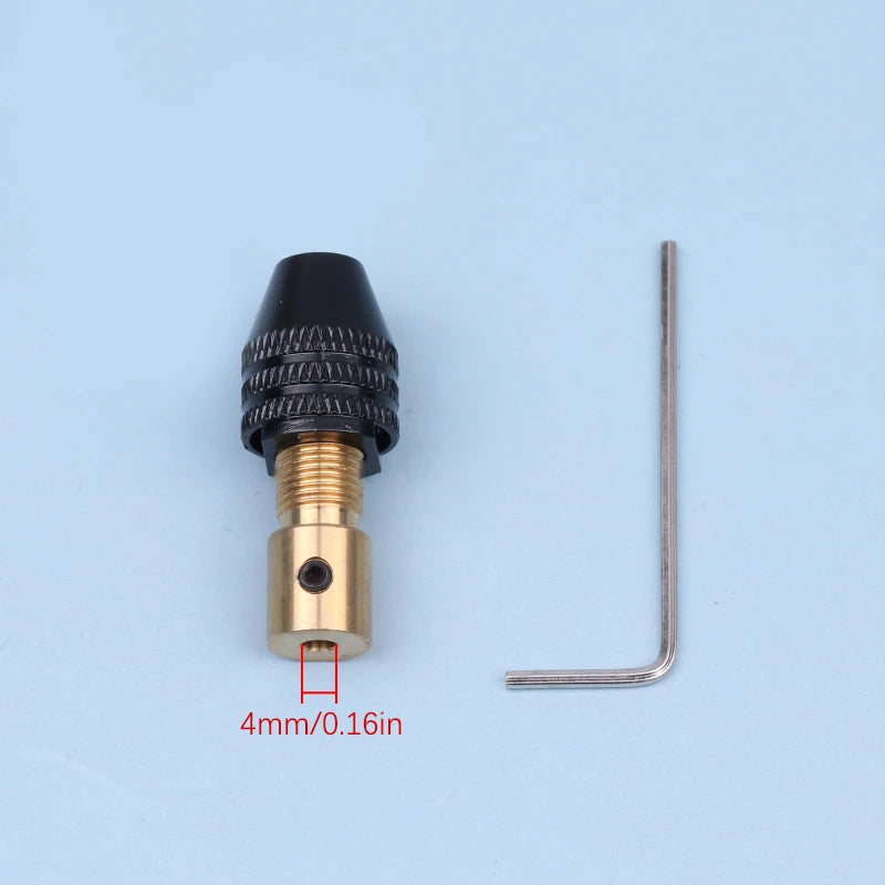 4mm Self-Tightening Mini Drill Chuck | Quick-Change Collet Drill Chuck Adapter QXL
