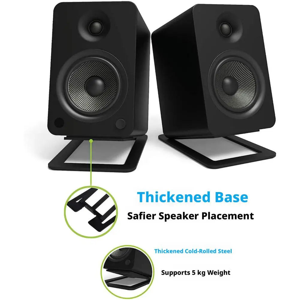 Desktop Speaker Stands – 16° HiFi Shock-Absorbing Brackets (Pair) Speaker Stands QXL