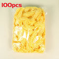 100-Pack Disposable Waterproof Shower Caps | Elastic Hair Caps Disposable Shower Caps QXL M249 100pcs-yellow