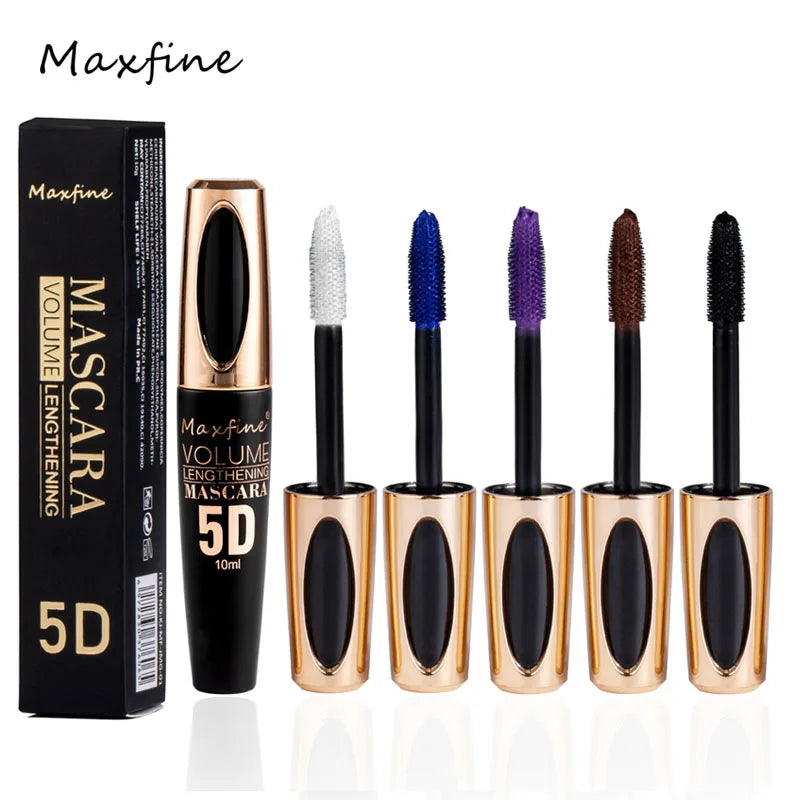 MAXFINE 5D Silk Mascara – Waterproof, Lengthening & Curling Waterproof Mascara QXL