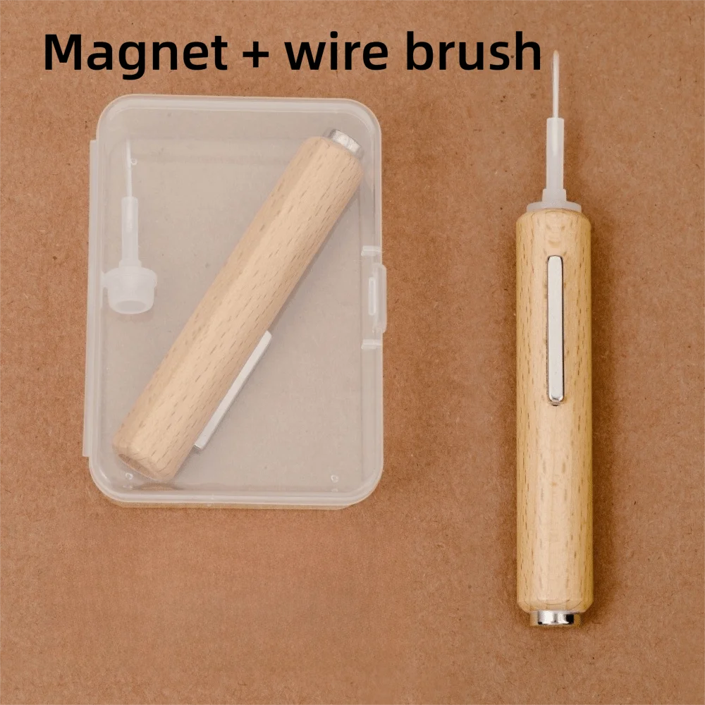 Cat Eye Nail Magnet Stick & Interchangeable Brush Set Nail Art Magnet Tool QXL 04