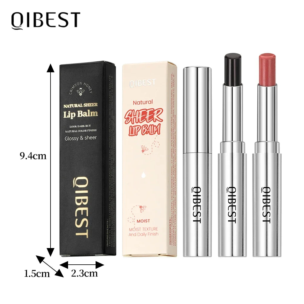 QIBEST Tinted Honey Lip Balm | Color-Changing Moisturizing Lipstick Tinted Lip Balm QXL