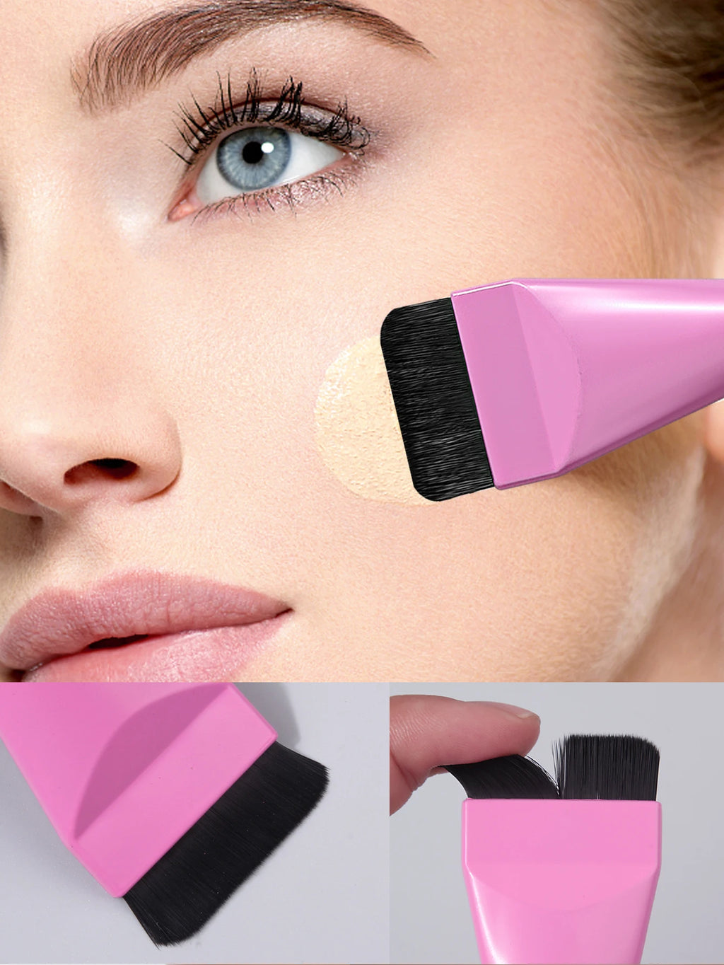 KOSSHOW Ultra-Thin Foundation Brush Set – 2 Pack | BB Cream Foundation Brush Set QXL