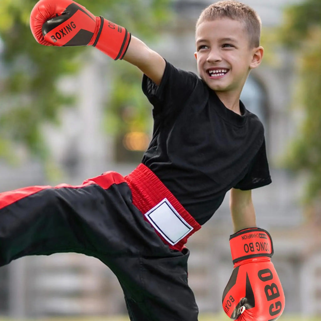 Kids Boxing Gloves | Children's Punching Training Mitts 6–12 Kids Boxing Gloves QXL