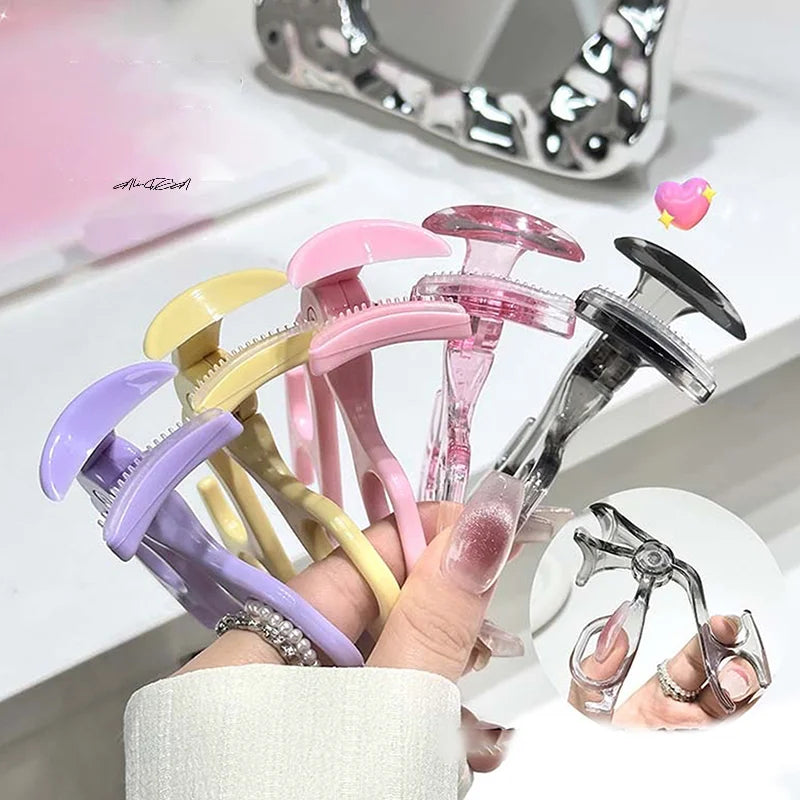 Wide-Angle Eyelash Curler with Comb | One-Clip Lash Tool Eyelash Curler QXL