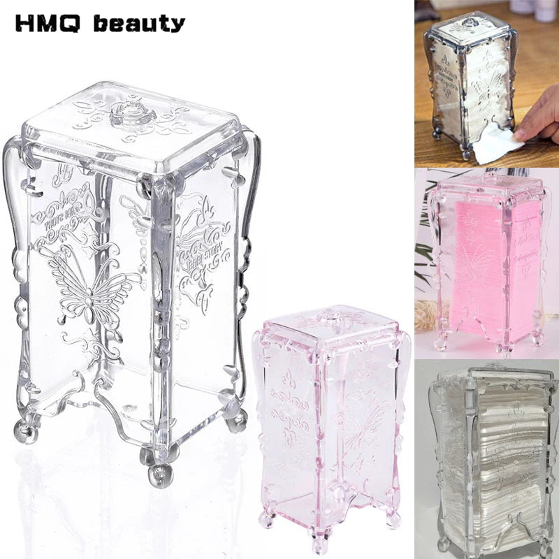 Butterfly Acrylic Makeup Organizer | Cotton Pad & Cosmetic Storage Acrylic Makeup Organizer QXL