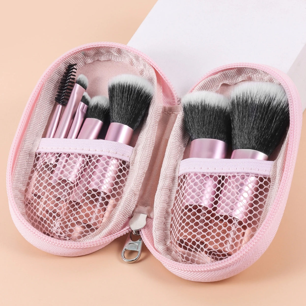 10-Piece Mini Makeup Brush Set | Portable Travel Brushes Travel Makeup Brush Set QXL
