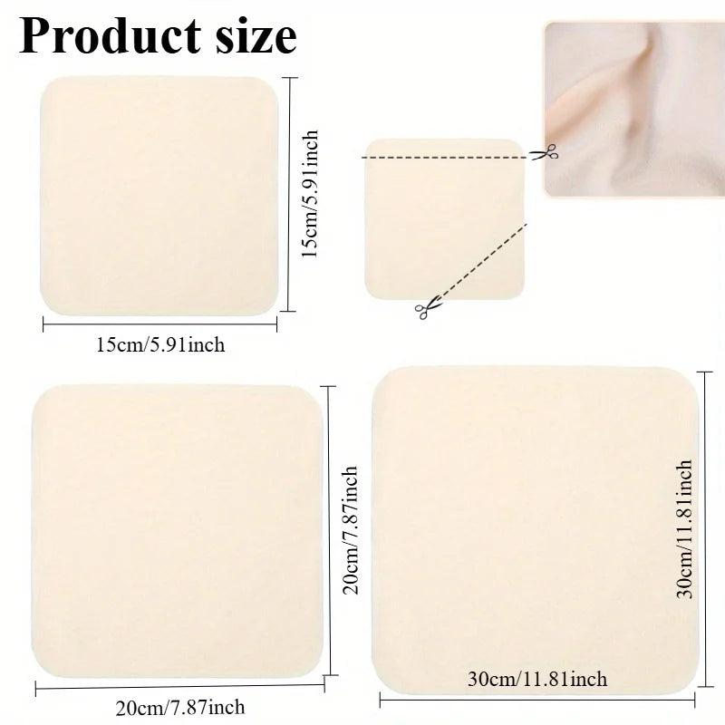 2-Pack Scratch-Free Ceramic & Pottery Cleaning Tool | Fabric Ceramic Cleaning Tool QXL