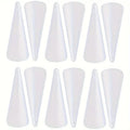 White Foam Cones for Christmas, Wedding & DIY Craft Projects Foam Craft Cones QXL 10pcs