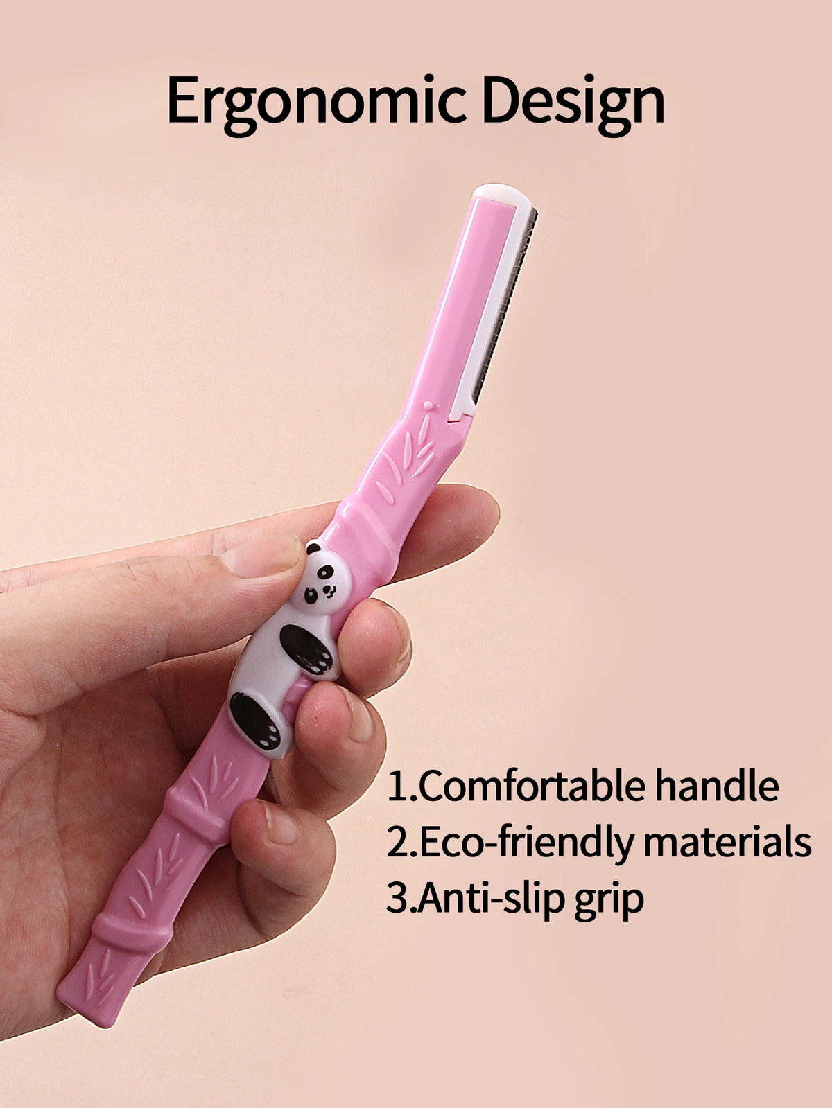 KOSSHOW Eyebrow Razor Trimmer with Safety Cap – Pink Eyebrow Trimmer QXL