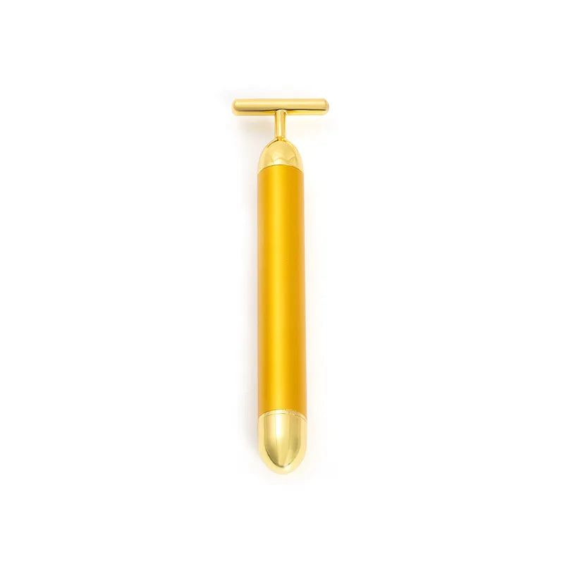 AVZER T-Bar Electric Gold Face Massager Stick Electric Face Massager QXL Gold