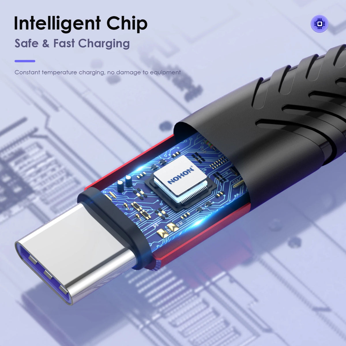 100W USB-C Fast Charging Cable 6A | Samsung, Xiaomi & More USB-C Charging Cable QXL