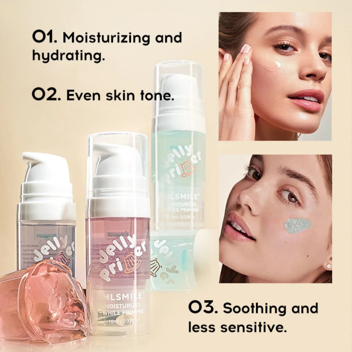 MLSMILE Makeup Set – Foundation, Concealer & Loose Powder Makeup Base Set QXL