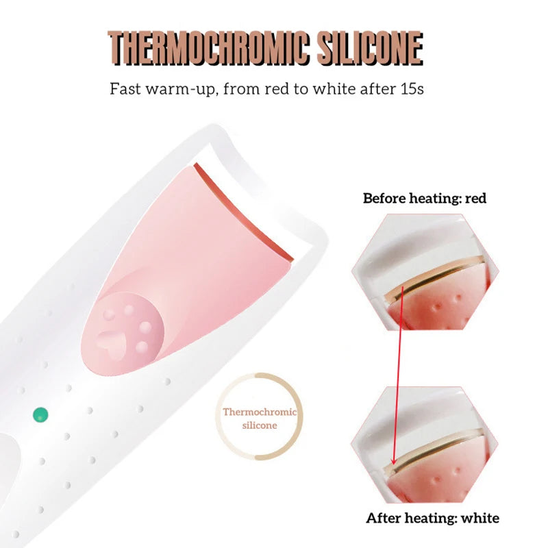 Electric Heated Eyelash Curler | Long-Lasting Lash Lift Tool Heated Eyelash Curler QXL
